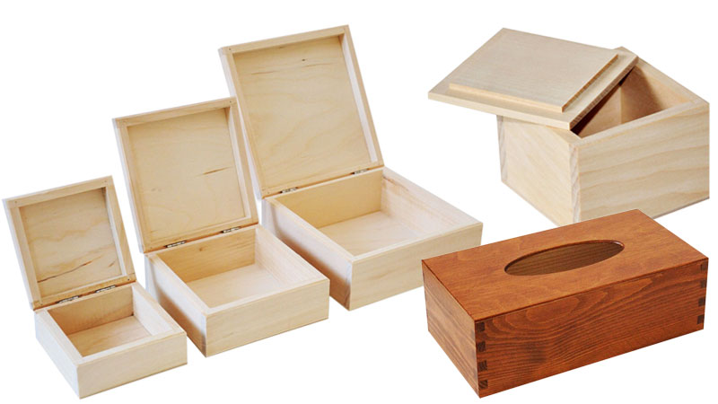 Pudełka drewniane